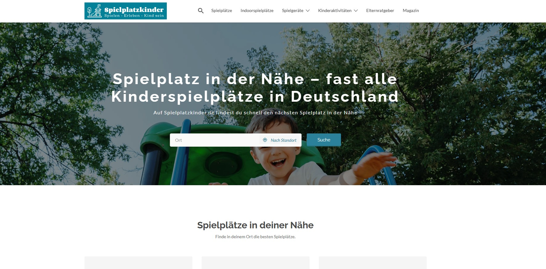 Neue Plattform Spielplatzkinder.de